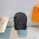 Black Casual Letters Distressed Hat