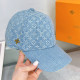 Baby Blue Casual Letters Distressed Metal Accessories Trim Hat