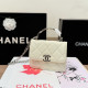 White Celebrities Solid Color Patchwork Chains Texture Bags