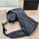 Black Street Solid Color Patchwork Zipper Bags