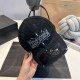 Black Hip Hop Letters Distressed Patchwork Hat