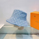 Baby Blue Street Letters Ripped Distressed Hat