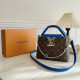 Blue Casual Letters Patchwork Chains Bags