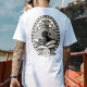 White THUNDERSTORM FLASHING DUCK PRINTED MEN'S T-SHIRT