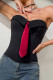 Black Sexy Patchwork Strapless Tops
