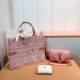 Pink Daily Animal Print Letters Patchwork Contrast Bags