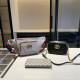 Khaki Casual Letters Patchwork Zipper Contrast Bags