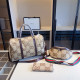 Brown Yellow Casual Letters Patchwork Zipper Contrast Bags