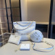 White Daily Solid Color Draw String Metal Accessories Trim Weave Bags