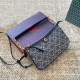 Tibetan Blue Street Letters Patchwork Zipper Contrast Bags