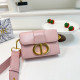 Pink Daily Solid Color Metal Accessories Trim Adjustable Bags