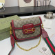Red Street Letters Patchwork Chains Contrast Bags