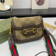 Khaki Street Letters Patchwork Bags