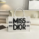 White Casual Letters Patchwork Zipper Contrast Bags