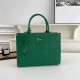 Ink Green Casual Solid Color Patchwork Zipper Texture Bags
