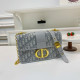White Blue Casual Letters Patchwork Contrast Adjustable Bags