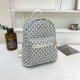 White Casual Letters Patchwork Zipper Contrast Bags