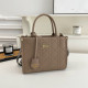 Coffee Casual Solid Color Patchwork Zipper Texture Bags