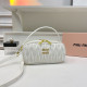 White Casual Letters Patchwork Zipper Bags