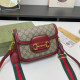 Red Casual Letters Patchwork Contrast Adjustable Bags