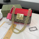 Grey Street Letters Patchwork Chains Contrast Bags