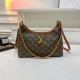 Brown Street Letters Patchwork Zipper Contrast Bags