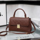 Brown Casual Letters Embossed Adjustable Bags