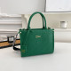 Ink Green Casual Solid Color Patchwork Zipper Texture Bags