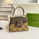 Yellow Brown Casual Letters Patchwork Chains Bags