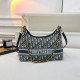 Black White Casual Letters Patchwork Chains Zipper Contrast Bags