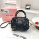 Black Casual Solid Color Patchwork Metal Accessories Trim Zipper Bags
