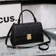 Black Casual Letters Embossed Adjustable Bags