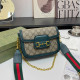 Blue Street Letters Patchwork Chains Contrast Bags