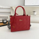 Red Casual Solid Color Patchwork Zipper Texture Bags
