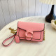 Pink Daily Solid Color Patchwork Chains Bags