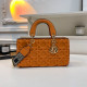 Orange Daily Solid Color Zipper Embossed Bags