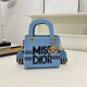Blue Daily Letters Patchwork Contrast Bags