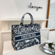 Black White Casual Animal Print Letters Contrast Bags