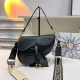 Black Daily Letters Irregular Embossed Bags