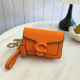 Orange Daily Solid Color Patchwork Chains Bags
