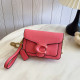 Deep Pink Daily Solid Color Patchwork Chains Bags
