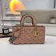 Pink Daily Solid Color Zipper Embossed Bags