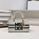 White Casual Letters Patchwork Zipper Contrast Bags