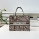 Brown Daily Letters Patchwork Contrast Bags