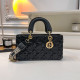 Black Daily Solid Color Zipper Embossed Bags