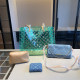 Green Casual Letters Patchwork See-Through Bags