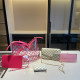 Rose Red Street Letters Patchwork Contrast Bags