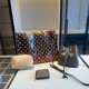 Brown Casual Letters Patchwork Contrast Bags