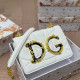 White Casual Letters Metal Accessories Trim Bags