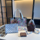 White Casual Letters Gradient Patchwork See-Through Contrast Bags
